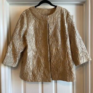 Chico’s Textured Golden Jacket
